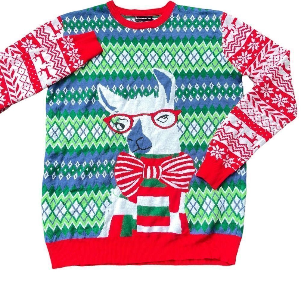 Crazy Christmas Llama Sweater
